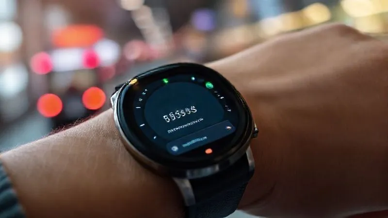 A photorealistic close-up of a modern smartwatch screen displaying a simple, intuitive fitness tracking interface, showing a completed workout and a notification for the next activity. The watch is on a person's wrist, with a blurred background of a bustling city street or office, symbolizing seamless integration into a busy life. Cinematic lighting, sharp focus on the smartwatch, depth of field, 8K hyper-detailed, shot on a high-end DSLR. A photorealistic close-up of a modern smartwatch screen displaying a simple, intuitive fitness tracking interface, showing a completed workout and a notification for the next activity. The watch is on a person's wrist, with a blurred background of a bustling city street or office, symbolizing seamless integration into a busy life. Cinematic lighting, sharp focus on the smartwatch, depth of field, 8K hyper-detailed, shot on a high-end DSLR.