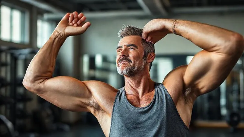 A fit individual, mid-30s, stretching with a serene expression in a well-lit gym, looking refreshed and ready, symbolizing recovery and re-energized focus. Photorealistic, professional photography, 8K, cinematic lighting, sharp focus on the individual, depth of field blurring the background, shot on a high-end DSLR. A fit individual, mid-30s, stretching with a serene expression in a well-lit gym, looking refreshed and ready, symbolizing recovery and re-energized focus. Photorealistic, professional photography, 8K, cinematic lighting, sharp focus on the individual, depth of field blurring the background, shot on a high-end DSLR.
