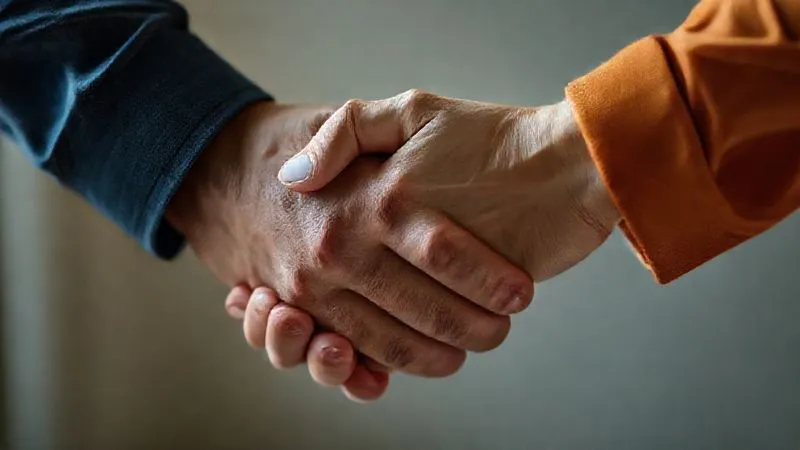 A photorealistic, professional photography, 8K, cinematic lighting, sharp focus, depth of field, shot on a high-end DSLR image of hands intertwined, but one hand, representing the enabling behavior, is subtly holding back a necessary challenge, creating a visual metaphor for codependency and preventing true independence. The lighting is soft but emphasizes the tension in the hands. A photorealistic, professional photography, 8K, cinematic lighting, sharp focus, depth of field, shot on a high-end DSLR image of hands intertwined, but one hand, representing the enabling behavior, is subtly holding back a necessary challenge, creating a visual metaphor for codependency and preventing true independence. The lighting is soft but emphasizes the tension in the hands.