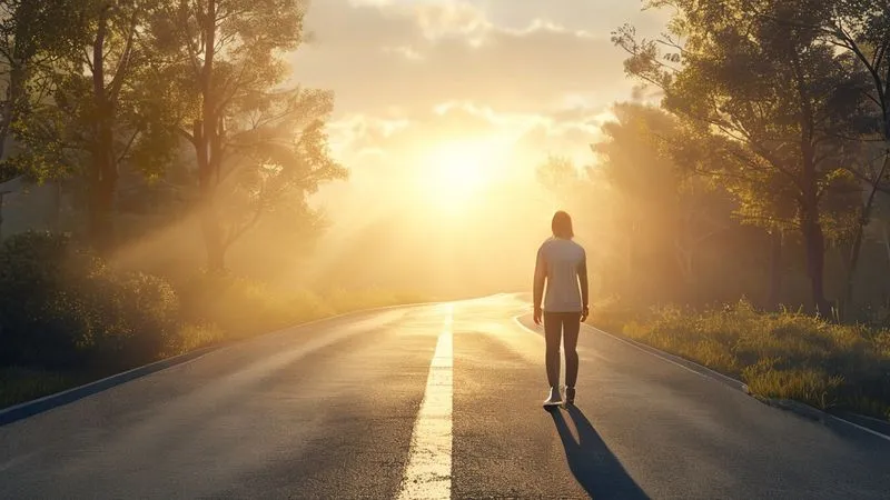 A photorealistic image of a person standing at a crossroads in a serene, natural environment, looking at multiple paths forward, symbolizing strategic decision-making and recalibration in a health journey. Soft, morning light illuminates the scene. Professional photography, 8K, cinematic lighting, sharp focus on the person, depth of field, shot on a high-end DSLR. A photorealistic image of a person standing at a crossroads in a serene, natural environment, looking at multiple paths forward, symbolizing strategic decision-making and recalibration in a health journey. Soft, morning light illuminates the scene. Professional photography, 8K, cinematic lighting, sharp focus on the person, depth of field, shot on a high-end DSLR.